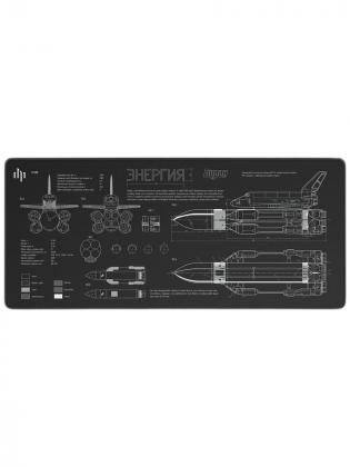 Коврик для мыши Дарк Проджект Landau Буран XXL 900х400х4мм (DP-MD-0033)Black фото