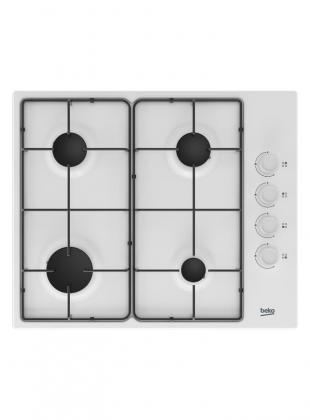 Варочная поверхность газовая Beko HIGG 64123 SW белый фото