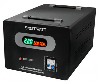 Стабилизатор напряжения Smartwatt AVR Tower 12000RF черный фото