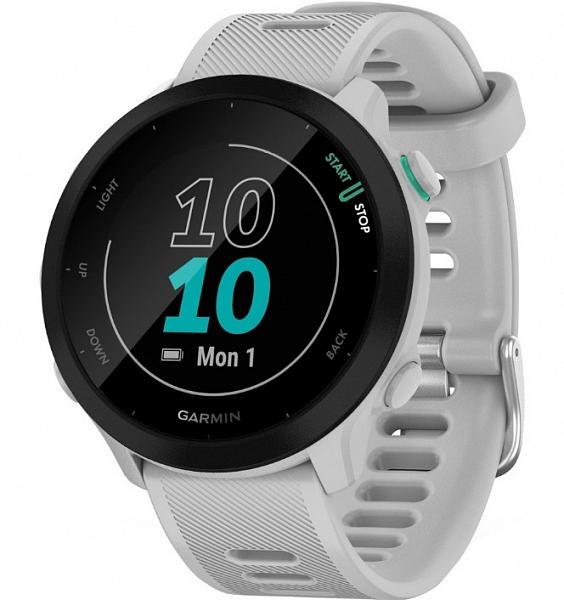 Умные часы Garmin Forerunner 55 White Stone (010-02562-01) фото. Предпросмотр №1