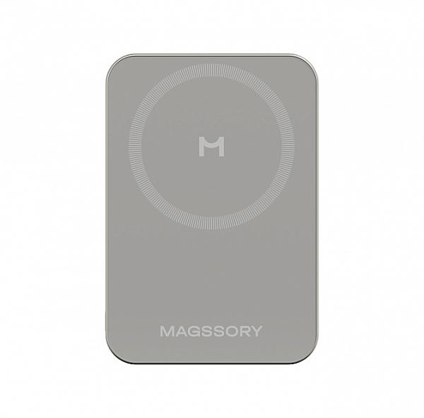Внешний Аккумулятор Magssory Pride 10k Magsafe PBN021 (титан) фото. Предпросмотр №1