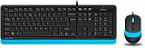 Комплект Клавиатура+Мышь A4Tech Fstyler F1010 BLUE фото. Фото №1