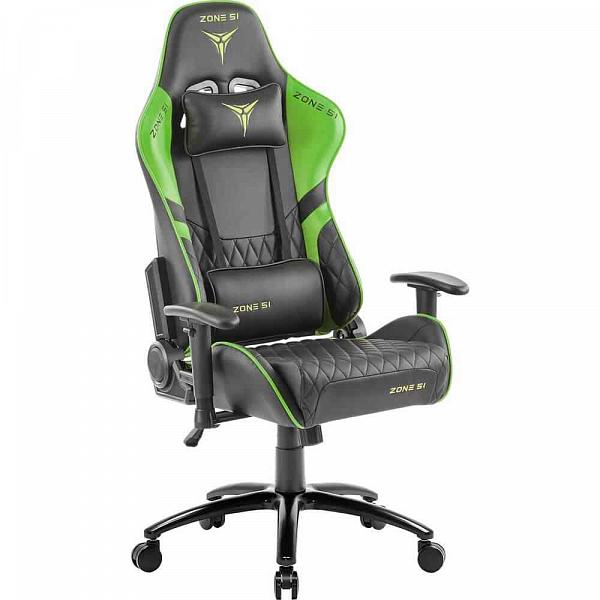 Игровое кресло ZONE 51 CLUBPOINT Black-Green фото. Предпросмотр №3