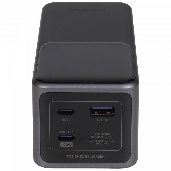Внешний Аккумулятор UGREEN PB721 (35524B) 20000mAh серый фото. Предпросмотр №3