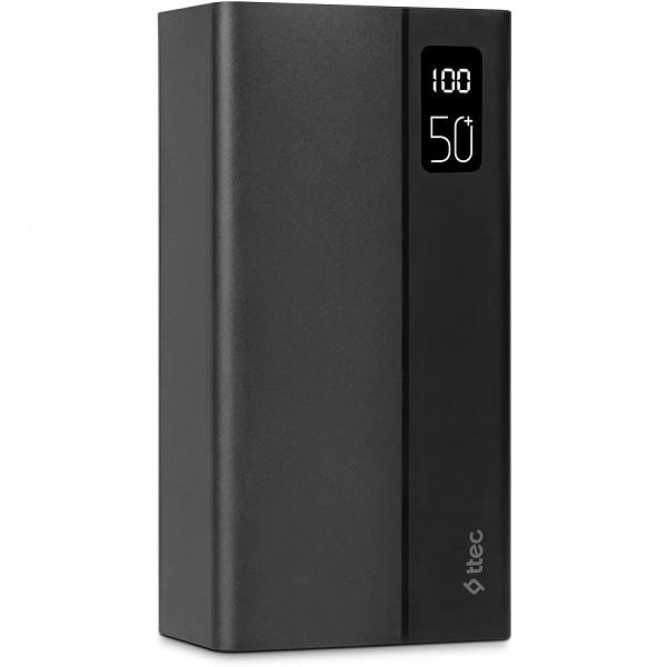 Внешний Аккумулятор TTEC ReCharger Mega LCD 50000mAh PD 20W черный (2BB197S) фото. Предпросмотр №3