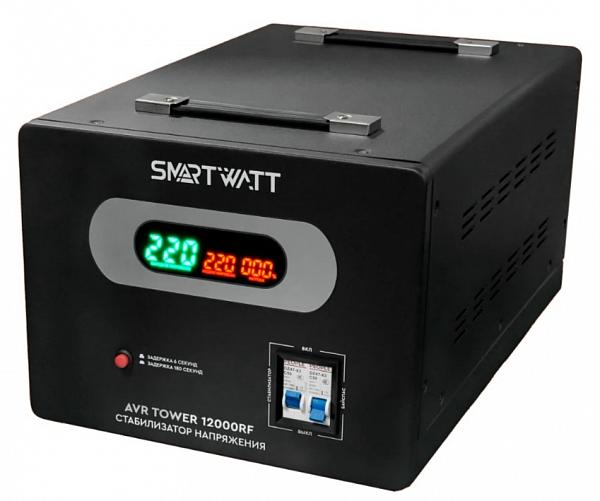 Стабилизатор напряжения Smartwatt AVR Tower 12000RF черный фото. Предпросмотр №1