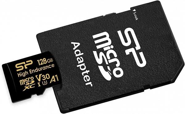 Карта памяти Silicon Power microSDXC 128Gb SP128GBSTXLV3V1NSP Elite V30 A1+ adapter фото. Предпросмотр №2