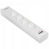 Сетевой фильтр USB 20W Philips 4*5m White (CHP4346WC/51) фото. Фото №1