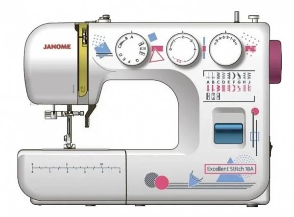 Швейная машина Janome Excellent Stitch 18A белый EXCELLENT STITCH 18A фото. Предпросмотр №1