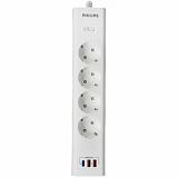 Сетевой фильтр USB 20W Philips 4*5m White (CHP4346WC/51) фото. Фото №2